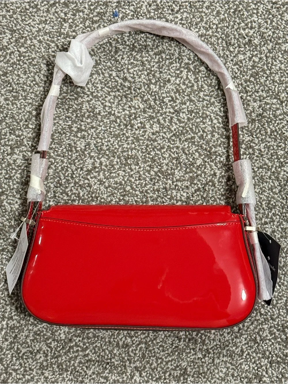 Kate Spade Bridget Red Patent Flap Shoulder Bag - NWT